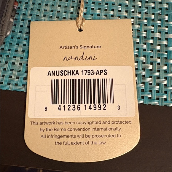 Anuschka Genuine Leather Hand-Painted Tri Fold Wallet - Picture 4 of 13